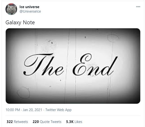 消息称三星Galaxy Note系列将正式退出历史舞台 年底停产