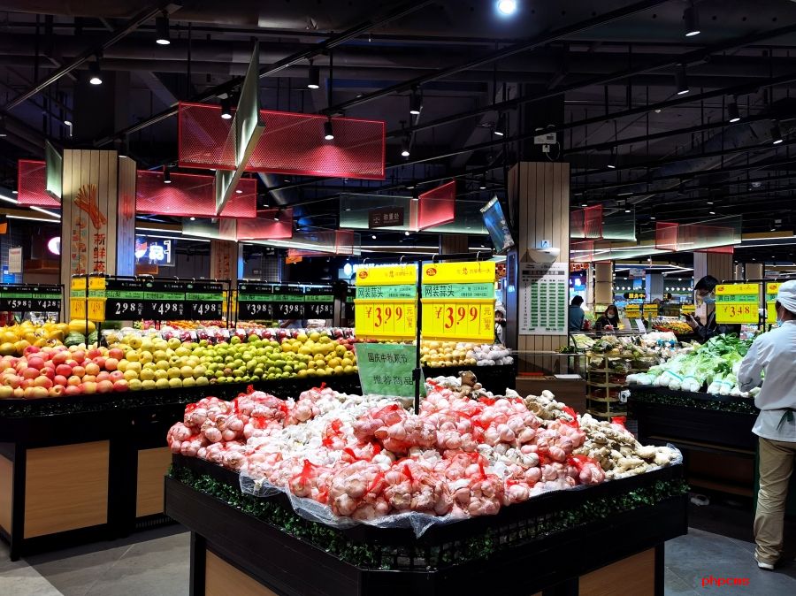 超市发货源充足价格稳定 没有出现客流波动